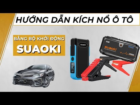 [Hướng dẫn] Kích nổ động cơ ô tô bằng bộ khởi động SUAOKI