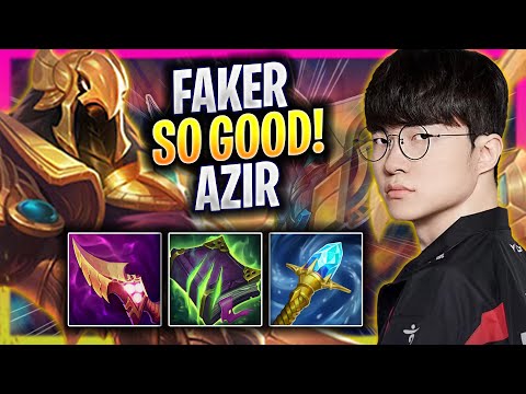 FAKER IS SO GOOD WITH AZIR! - T1 Faker Plays Azir MID vs Viktor! | Season 2025