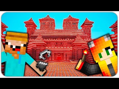 КАК ВЫЖИТЬ НУБУ и ДЕВУШКЕ в МИРЕ ТНТ в МАЙНКРАФТ?