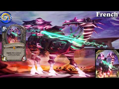 Nexus-Champion Saraad card sounds in 12 languages -Hearthstone✔