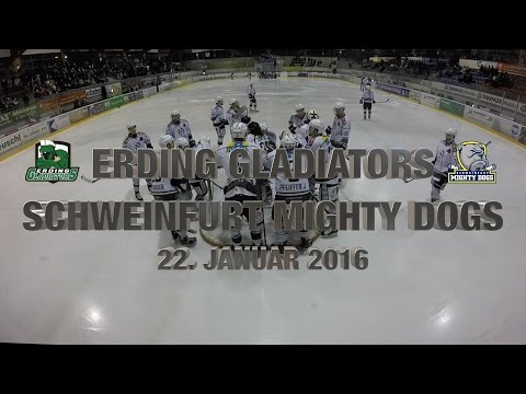 Erding Gladiators versus Schweinfurt Mighty Dogs Recap - 22. Januar 2016