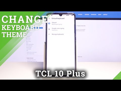 How to Set Up Keyboard Theme in TCL 10 Plus - Customization & Use Picture from the Gallery