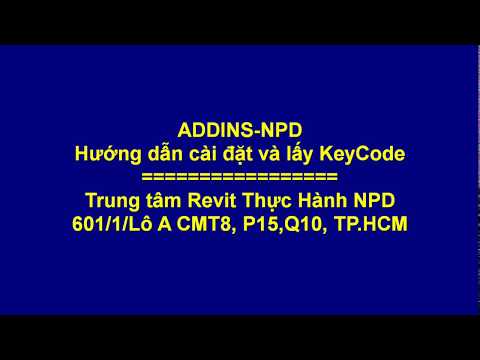 Cách cài đặt và nhận KeyCode cho Addins-NPD