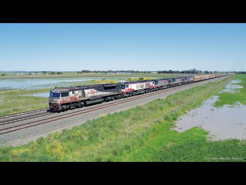 SCT 1PM9 Mixed Freight & Steel Train (19/10/2022) - PoathTV Australian Railways