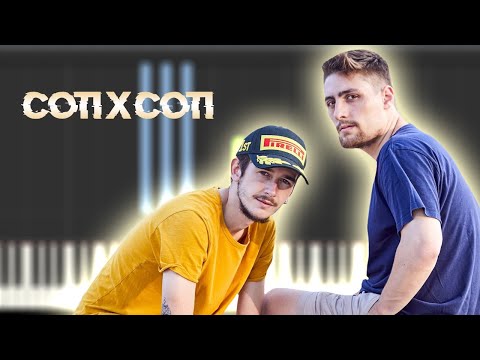 COTI X COTI -The Tyets | Instrumental Piano Tutorial / Partitura / Karaoke / MIDI