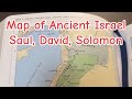 Map Of Ancient Israel Saul David Solomon