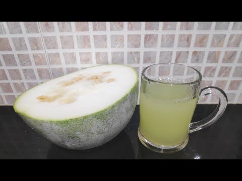 ಬೂದು ಕುಂಬಳಕಾಯಿ ಜ್ಯೂಸ್ (ಕನ್ನಡ) How to make Ash Gourd Juice/petha/winter melon/Benefits of ash gourd