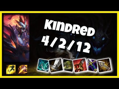 EU Challenger Kindred JUNGLE (4/2/12) vs NIDALEE Gameplay Replay - Patch 10.18