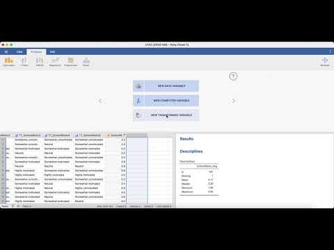 Jamovi - How to split variables into low vs. high groups