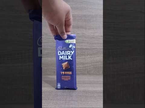 Trying Cadbury's Dairy Milk Toffee | #toffee #chocolate #dairymilk #dairy #milk #food #bar #shorts