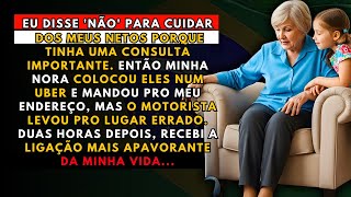 A HISTÓRIA REAL DESTA AVÓ👵MINHA NORA FICOU FURIOSA E COLOCOU ELES NUM UBER SOZINHOS, ENTÃO ELES...