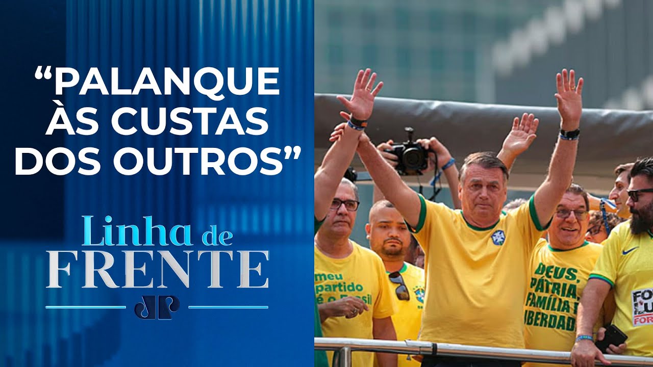 Bolsonaro barra Pablo Marçal em trio elétrico | LINHA DE FRENTE