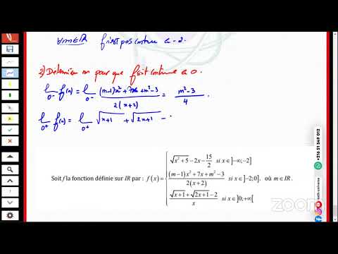 Math - Limites et continuité - 3ème Sc.exp (Niv intermédiaire et avancé) نقل مباشر من المنصة