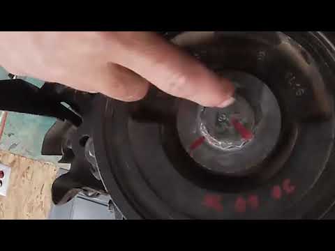 Vibration Damper Harmonic Balancer install Duramax Engine