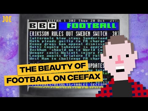 The beauty of football on Ceefax