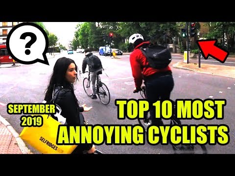 Top 10 Most Annoying Cyclists - Part 4 - Pedestrian's Nightmares