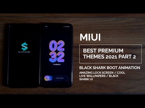 Miui 12 best premium themes 2021 part 2 / Black shark boot animation / cool lock screen / New UI