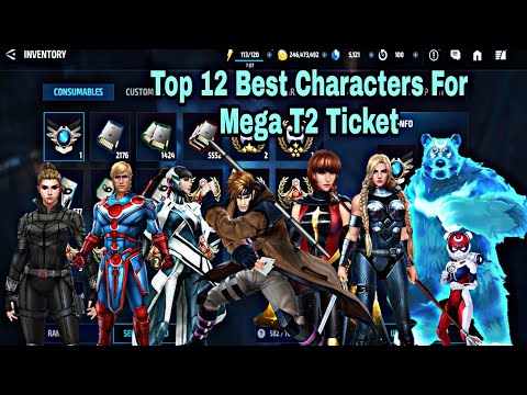 Top 12 Best Characters For Mega T2 Ticket September 2021 - Marvel Future Fight