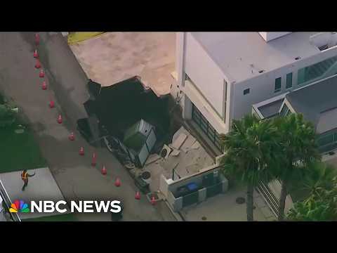 Sinkhole threatens mansion once linked to Nicolas Cage