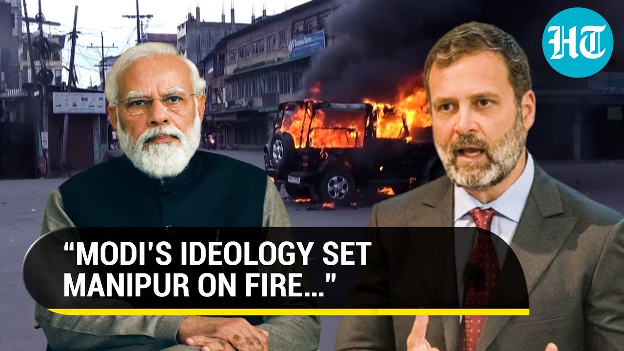 Rahul’s Blistering Attack On Modi Over Manipur Violence; 'PM Only Interested In Power…' | Watch