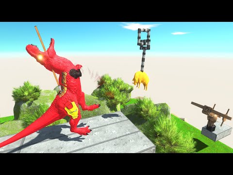 Hanging Pig Double Trap | 🦖Animal Revolt Battle Simulator🦕