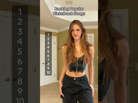 Ranking Popular Nickelback Songs 🤘 #music #rock #challenge #ranking #2000s #metalhead