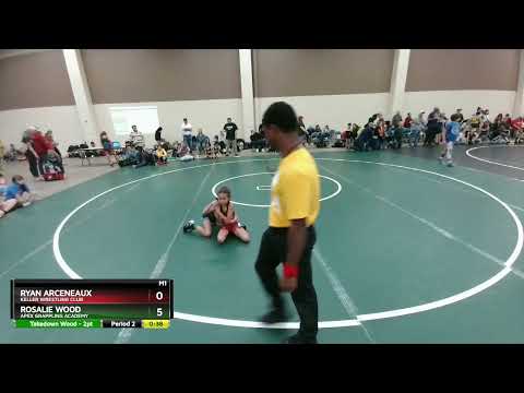 48-54 Lbs Round 1 - Ryan Arceneaux, Keller Wrestling Club Vs Rosalie Wood, Apex Grappling Academy
