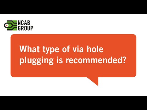 What type of via hole plugging in a PCB is recommended? | PCB design and technology