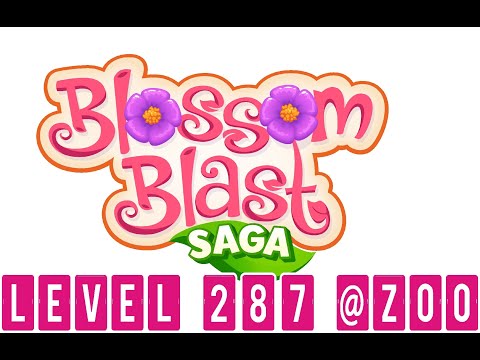 Blossom Blast Saga level 287 completed by using boosters