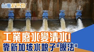直擊工業區污水變清水！薄膜生物反應器到底是什麼？她一個人處理全台近四分之一污水，新加坡「水娘子」施展膜法救台灣│主播 苑曉琬│【台灣新思路】20251216│三立iNEWS