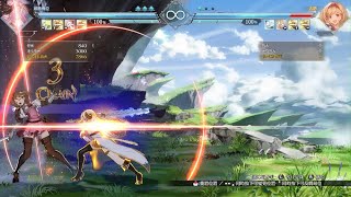 Granblue Fantasy Versus: Rising　narmaya combo 8000damage