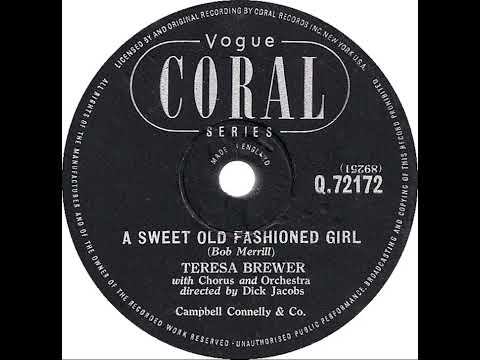 UK New Entry 1956 (105) Teresa Brewer - A Sweet Old-Fashioned Girl
