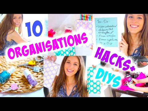 10 Organisations LIFE HACKS + DIYs ♡ |BarbieLovesLipsticks Video