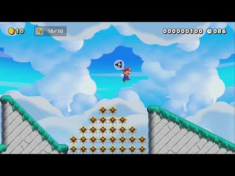 Sliding through the clouds by §6Gh⍺$ꝉly - Super Mario Maker 2 - No Commentary 1bx