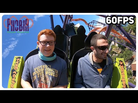 On-ride point of view of Phobia Phear Coaster