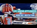 MONTHLY INSPECTION OF LIFE SAVING APPLIANCES