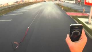 preview picture of video 'winch4ride - max speed test on inline skates'