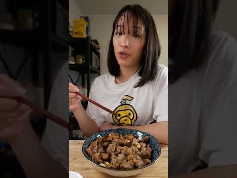 Korean Chicken Gizzard + lots of garlic