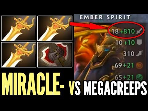 Miracle 3x Rapier Ember vs MEGACREEP - CAN'T STOP THAT DOTA 2