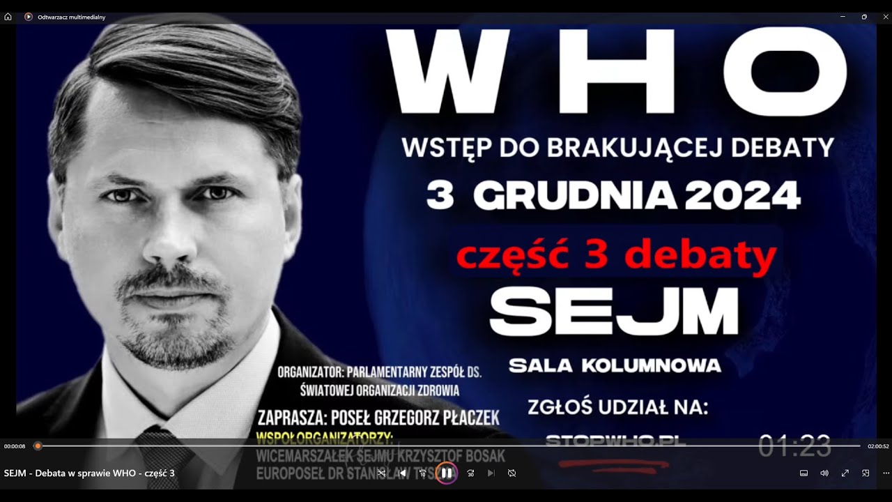 Sejm. Debata w sprawie WHO