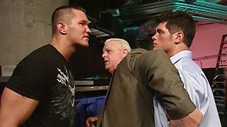 Randy Orton slaps Dusty Rhodes in front of his son