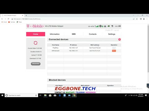 How to unlock / decode T-mobile Alcatel linkzone 2 MW43TM / MW43TM25