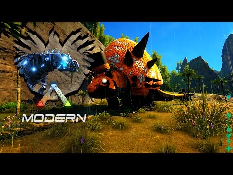 ARK Mods The Center T2EP53 - Dragon god dos inscritos - Boss Doedicurus!