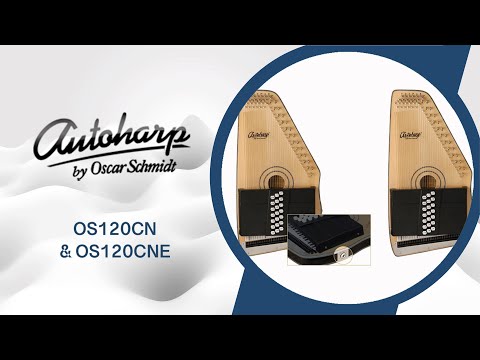 Oscar Schmidt OS120CNE Adirondack Solid Spruce 21 Chord Acoustic-Electric AutoHarp w/Passive Pickup image 10