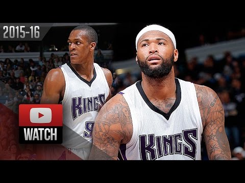 Rajon Rondo & DeMarcus Cousins Full Highlights vs Wizards (2016.03.30) - TOO GOOD!