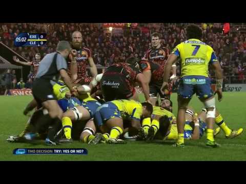 European Rugby Champions Cup 2015  R3  Exeter Chiefs   Clermont 12 12 15