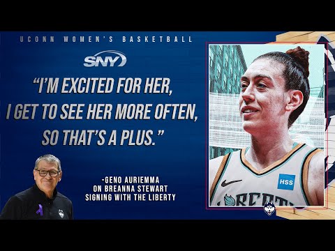 Geno Auriemma talks about former UConn star Breanna Stewart joining Liberty | SNY