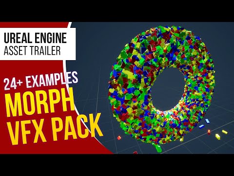 UE5 l 24+ Morph VFX Pack using Niagara Effects l Unreal Engine 5 (Trailer)