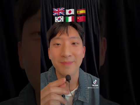 A korean guy speaking 6 different languages #multilingual #polyglot