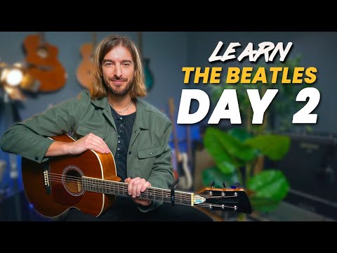 Day 2 - 10 Day Beatles Guitar Challenge - 3 Chord song with D A and G